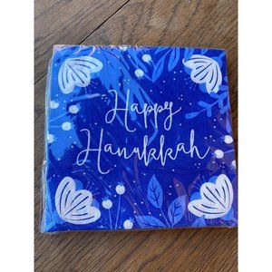 Hanukkah Lunch Napkins blue 20 NIP